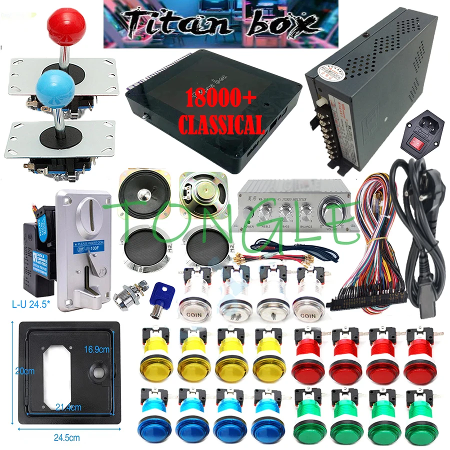 Coin Acceptor Selector - 2 jogadores caixa titan 18000 +