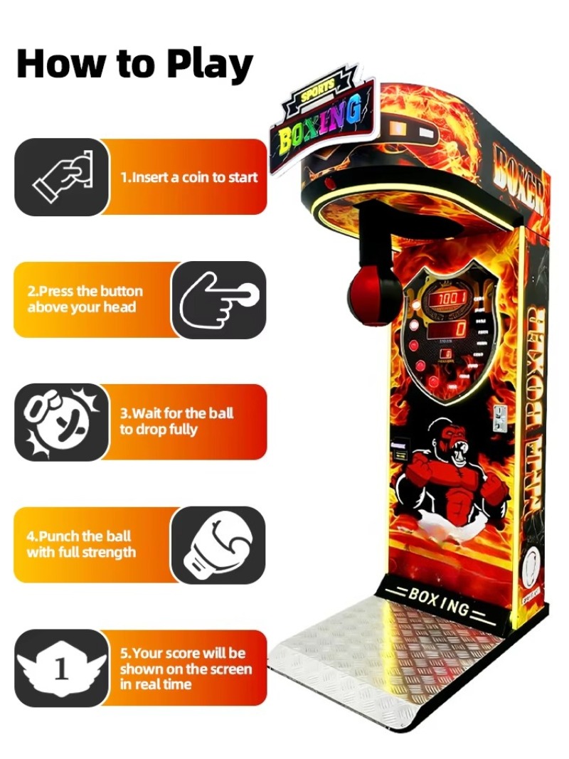 Máquina de Boxe Boxer, Jogo de - Boxing Machine Arcade avaliação e preço