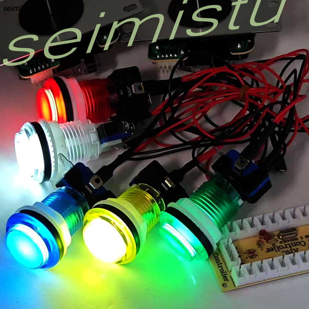 5v 12v botão de luz 33mm led i - Arcade Button Pcb avaliação e preço