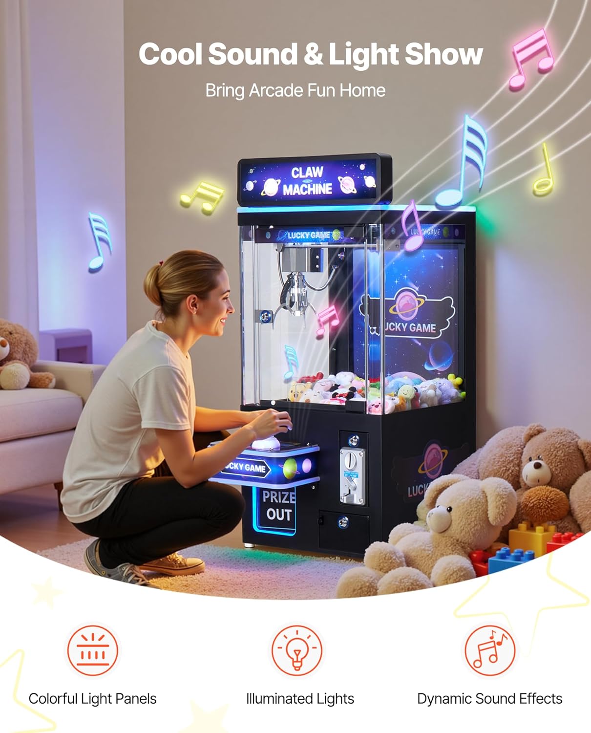 Máquina de Grua VEVOR, Máquina - Claw Crane Machine avaliação e preço