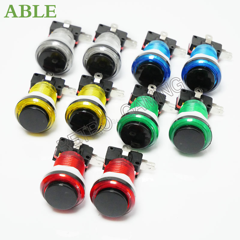 12pçs 6 cores arcade led botão - Arcade Button Pcb avaliação e preço