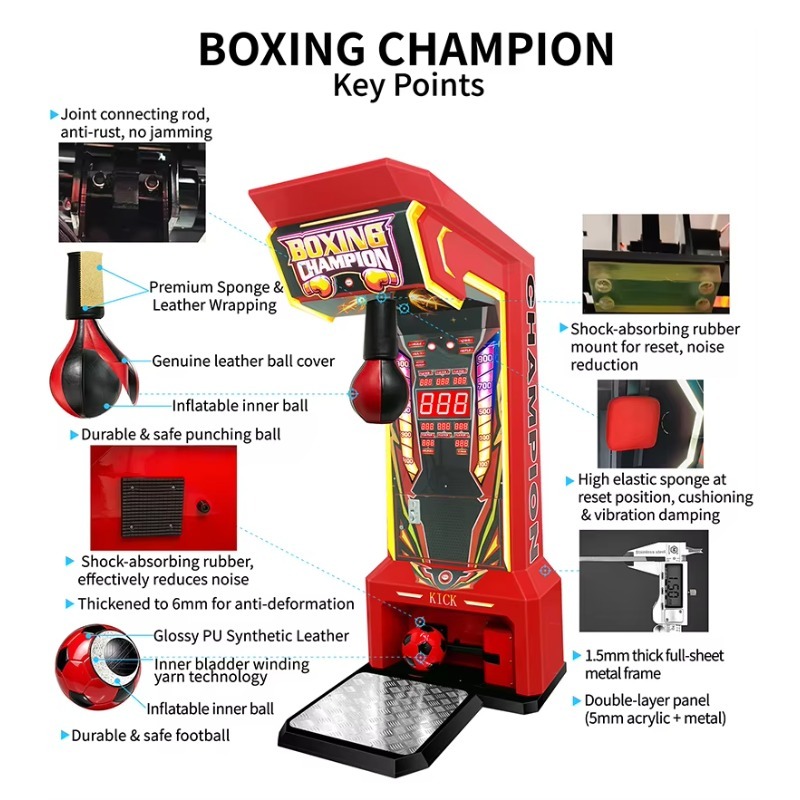 Máquina de Boxe Operada por Mo - Boxing Machine Arcade avaliação e preço